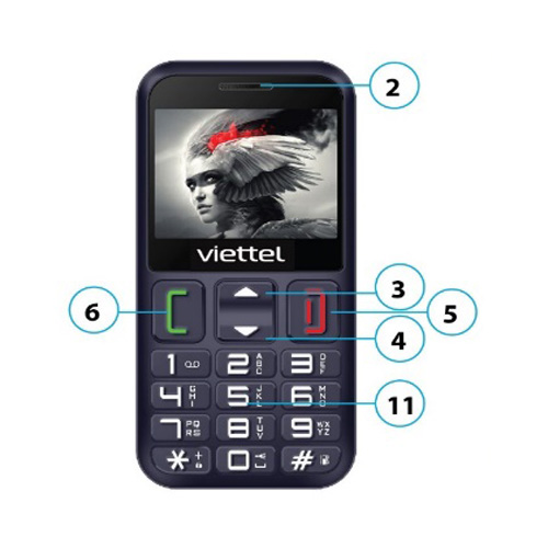 Điện thoại Viettel V6216 4G